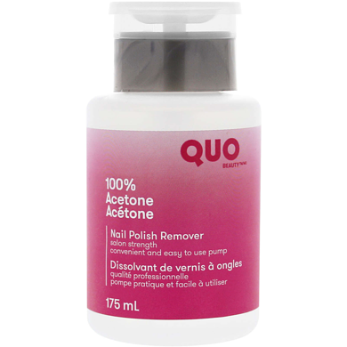 Quo Beauty Nail Polish Remover Pump 100% Acetone 175 ml, $2.86/100ml