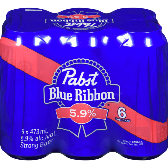 Pabst Strong Lager (ID required at pick-up) 6x473.0 ml, $0.53/100ml