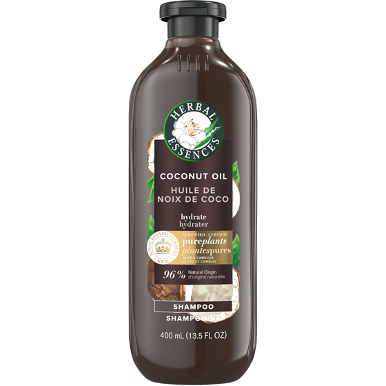Herbal Essences Coconut Oil Hydrating Shampoo, with Certified Camellia Oil and Aloe Vera 400 ml, $2.50/100ml