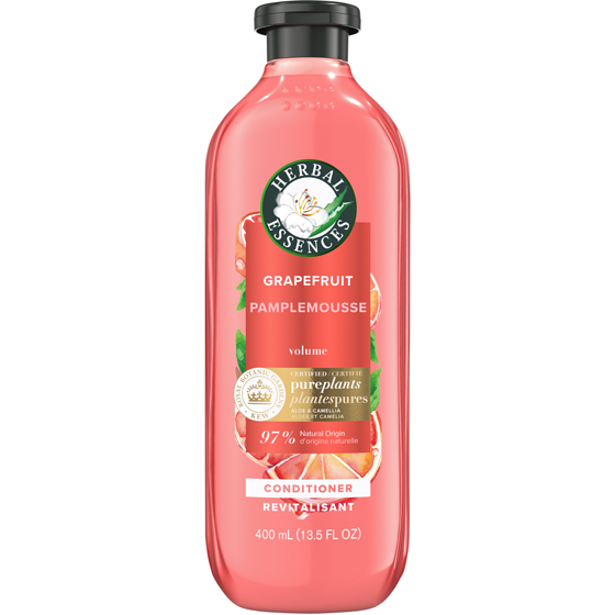 Herbal Essences Grapefruit Volumizing Conditioner, with Certified Camellia Oil and Aloe Vera, For All Hair Types, Especially Fine Hair 400 ml, $2.50/100ml