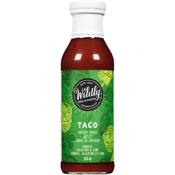 Wildly Delicious Skillet Sauce Taco Tomato, Jalapeno & Lime 350 ml, $1.85/100ml