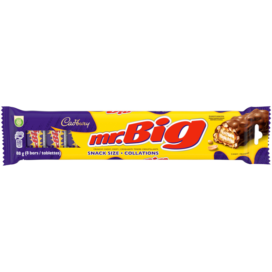 Cadbury MR. BIG, Chocolatey Candy Bar, Snack Size 8ct, 100% sustainably sourced cocoa 88 g, $3.40/100g