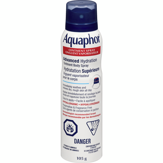 Aquaphor Onguent vaporisateur pour le corps hydratation supérieure 105 g, 20,94 $/100g