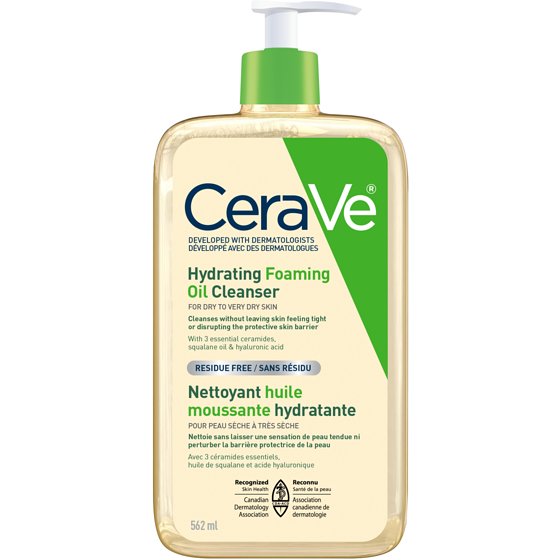 Cerave Hydrating Foaming Oil Cleanser 562 ml, $3.41/100ml