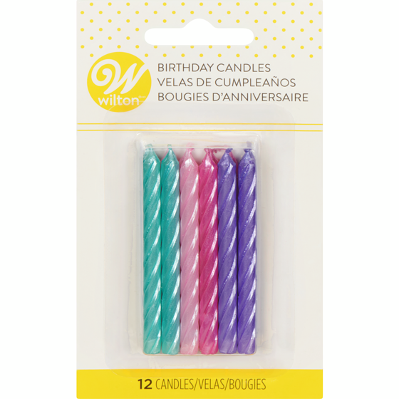 Wilton Birthday Candles 12 ea, $0.25/1ea
