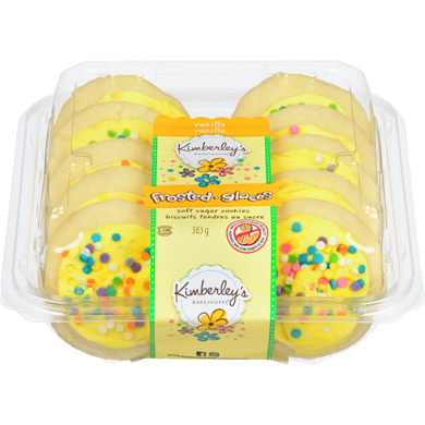 Kimberley's Bakeshoppe Soft Sugar Cookies Vanilla Frosted 383 g, $1.17/100g