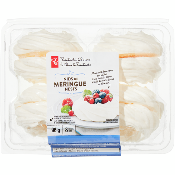 le Choix du Président Nids de Meringue  96 g, 5,20 $/100g