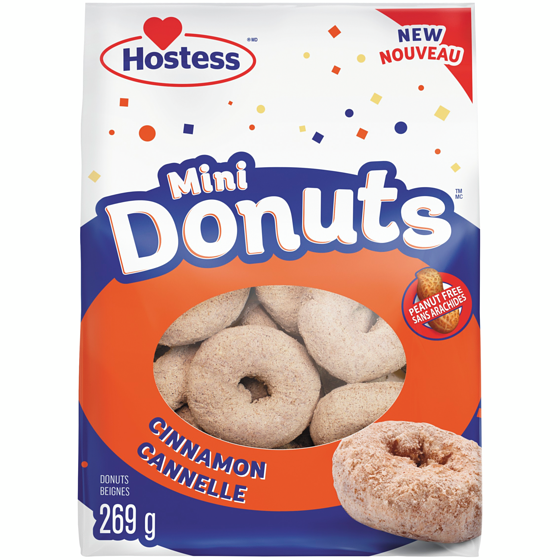 Hostess Mini Donuts Cinnamon 269 g, $2.04/100g