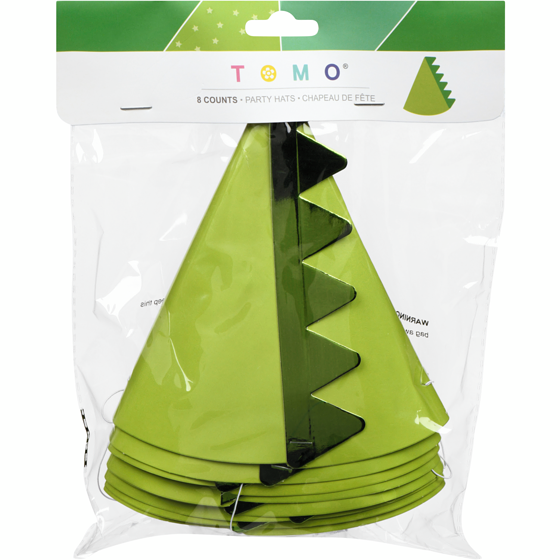 null Dinosaur 8CT PARTY HATS 1 ea, $2.50/1ea