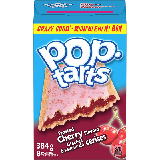 Kellogg’s Poptarts Tartelettes glacées à saveur de cerises 384 g, 0,78 $/100g