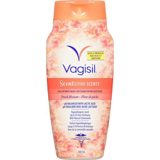 Vagisil Scentsitive Scents Daily Intimate Wash Peach Blossom 360 ml, $3.05/100ml