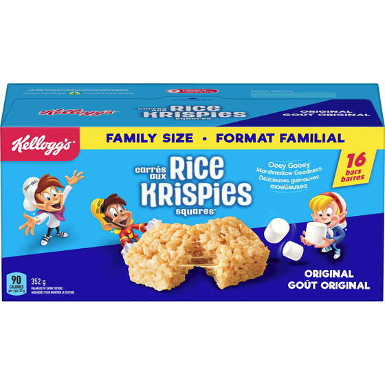 Kelloggs Bars Original Family Size 352 g, $2.55/100g
