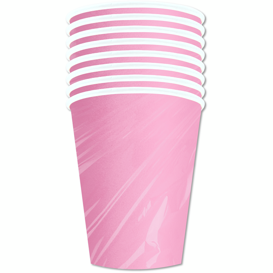 Tomo Solid 8ct Paper Cups Pink 1 ea, $2.00/1ea