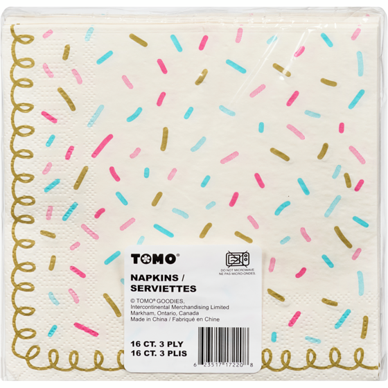 Tomo Generic 16ct Sparkle Napkins 1 ea, $2.50/1ea