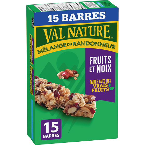 Nature Valley Barres Mélange du randonneur Fruits et noix  525 g, 1,52 $/100g