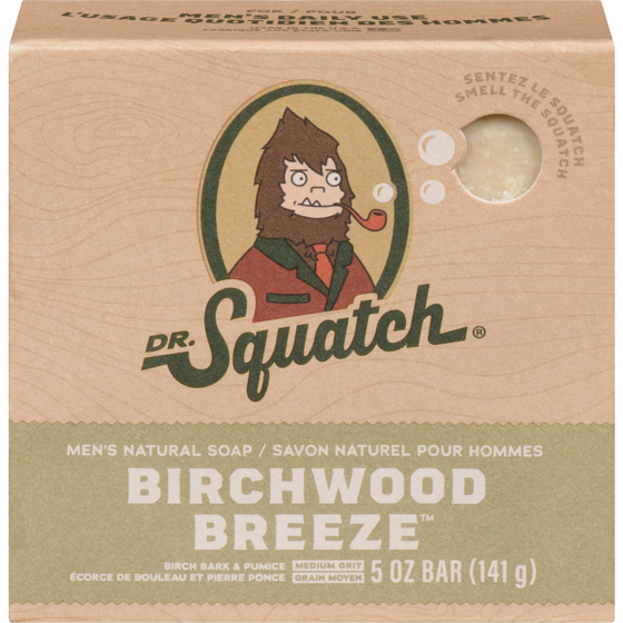 DR.Squatch Men's Natural Soap Birchwood Breeze 141.7 g, $7.76/100g