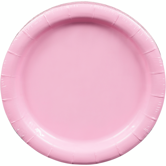 null Solid 20ct Round Plates Pink 1 ea, $2.00/1ea