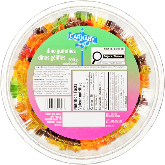 Carnaby Sweet Dino Gummies Candy 500 g, $1.40/100g