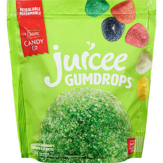 Dare Juicee Gumdrops Candy Assorted Gumdrops 600 g, $0.83/100g