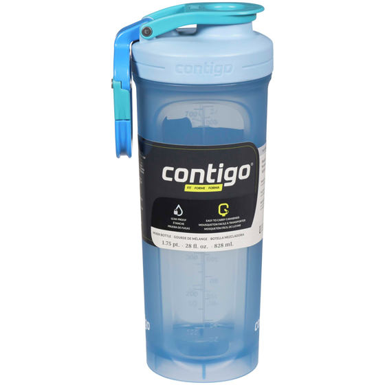 Contigo Bouteille shaker Fit Shake & Go 2.0, Glacier/Genévrier/Sel 1 ea, 13,00 $/1ch