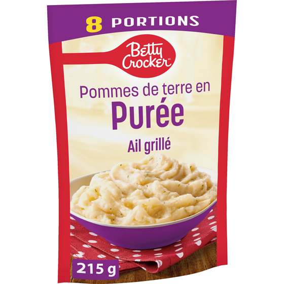 Betty Crocker Pommes de terre en purée Ail grillé 215 g, 1,76 $/100g
