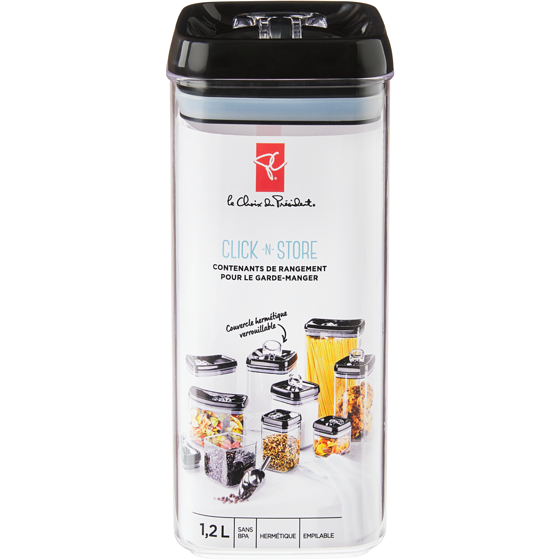 le Choix du Président Contenants de rangement pour le garde-manger Click-N-Store 1.2L 1 ea, 3,99 $/1ch