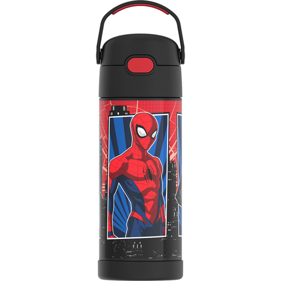 Thermos Bouteille de paille isolée sous vide en acier inoxydable avec poignée sous caution - Spider-Man 1 ea, 22,00 $/1ch