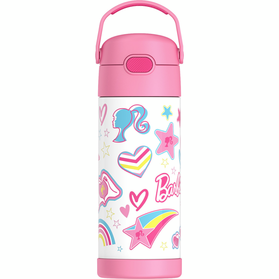 Thermos Bouteille de paille isolée sous vide en acier inoxydable avec poignée bélière - Barbie 1 ea, 22,00 $/1ch