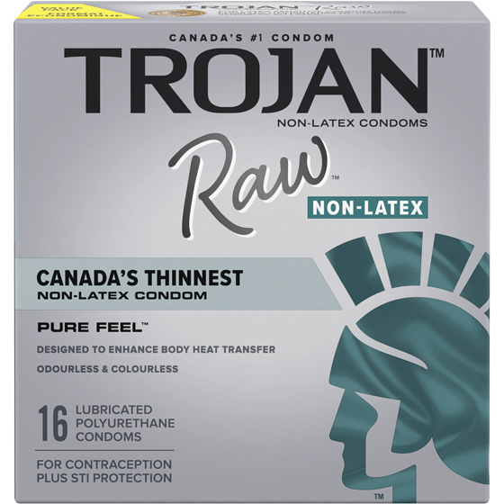 Trojan Raw Non-Latex Lubricated Pure Feel Condoms Value Pack 16 ea, $1.38/1ea