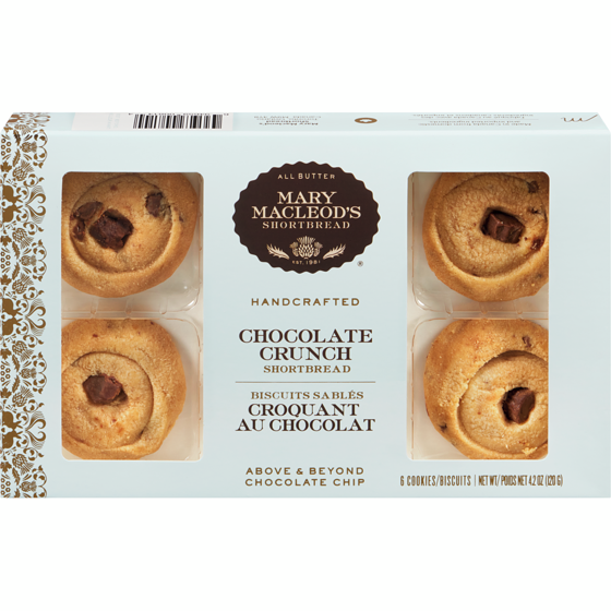 Mary Macleod's Short Bread Cookies Chocolate Crunch Shortbread 120 g, $9.16/100g