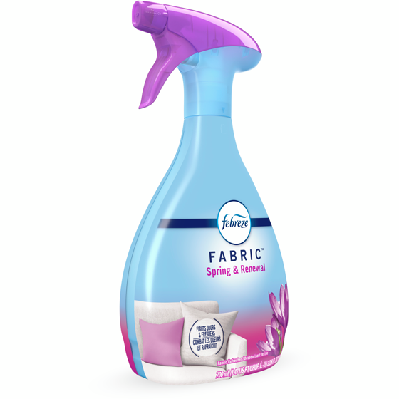 Febreze Désodorisant textile qui combat les odeurs Fabric, parfum Renouveau printanier 700 ml, 1,28 $/100ml