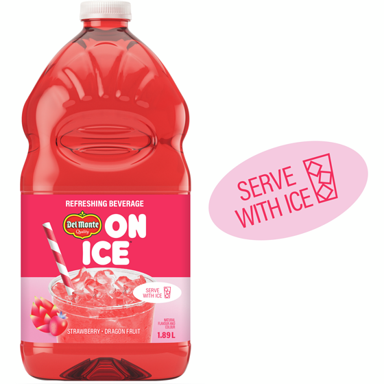 Del Monte Strawberry Dragon Fruit Refreshing Beverage 1.89 l, $0.23/100ml
