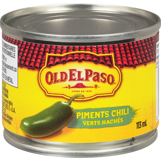 Old El Paso Piments chili verts hachés 113 ml, 2,91 $/100ml
