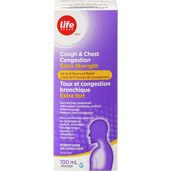 Life Brand Extra Strength Wildberry Flavour Cough and Chest Congestion Syrup 100 g, $6,490.00/100g