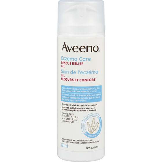 Aveeno Eczema Therapy Rescue Relief Treatment Gel Cream 150 ml, $16.66/100ml