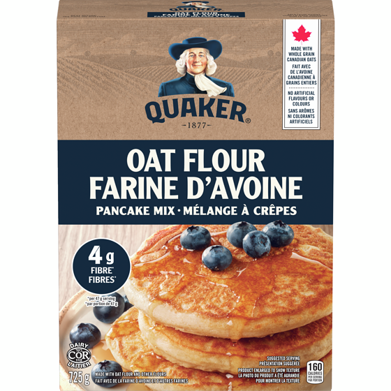 Quaker Oat Flour Pancake Mix  725 g, $0.96/100g
