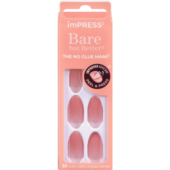 Kiss Impress Color Bbb Press-On Nails, Serenity, Pink, Medium Length, Almond Shape Serenity 1 ea, $14.99/1ea