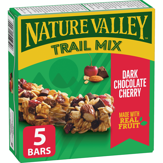 Nature Valley Trail Mix Chewy Grain Bar Dark Chocolate Cherry 175 g, $2.28/100g