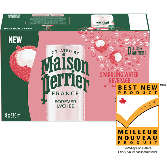 Maison Perrier Sparkling Water Beverage Forever Lychee 8x330.0 ml, $0.32/100ml