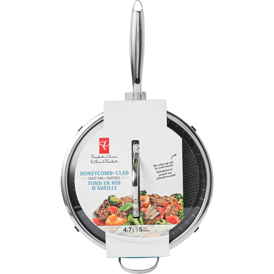 President's Choice Honeycomb-Clad Sauté Pan 2 Piece Set  1 ea, $60.00/1ea