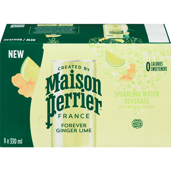 Maison Perrier Sparkling Water Beverage Forever Ginger Lime 8x330.0 ml, $0.32/100ml