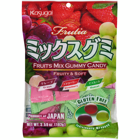 Kasugai Frutia bonbons gélifiés 102 g, 3,91 $/100g