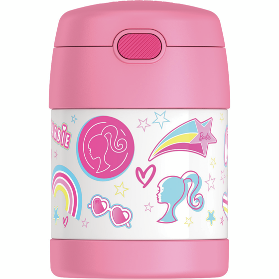 Thermos Stainless Steel Vacuum Insulated Food Jar with Spoon - Barbie 1 ea, $22.00/1ea