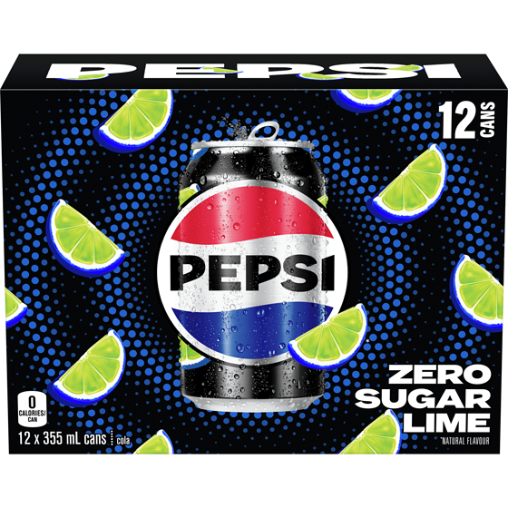 Pepsi Zero Sugar Lime 12x355.0 ml, $0.20/100ml