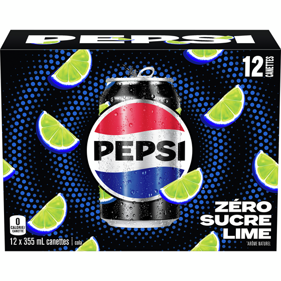 Pepsi Zéro sucre Lime 12x355.0 ml, 0,21 $/100ml