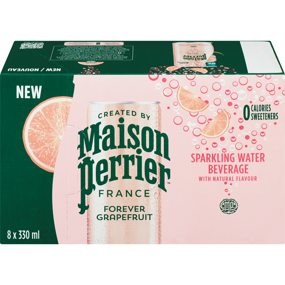 Maison Perrier Sparkling Water Beverage Forever Grapefruit 8x330.0 ml, $0.32/100ml