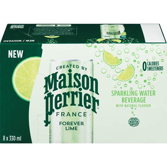 Maison Perrier Sparkling Water Beverage Forever Lime 8x330.0 ml, $0.32/100ml
