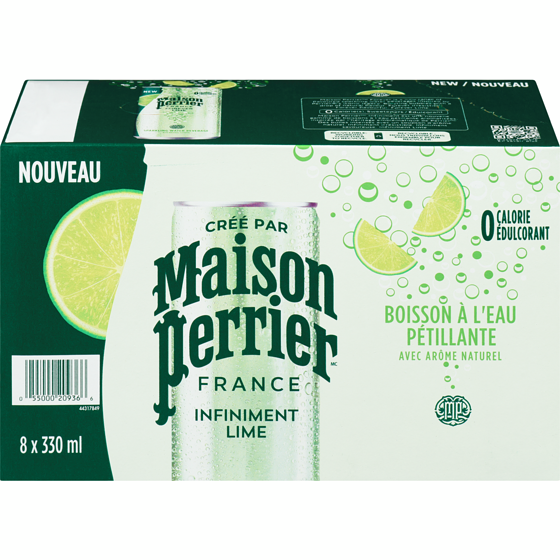 Maison Perrier Boisson à l’eau pétillante Infiniment Lime 8x330.0 ml, 0,31 $/100ml