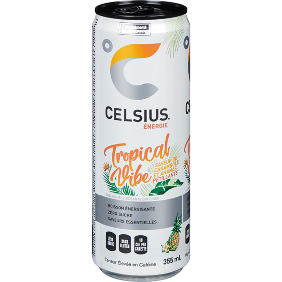 Celsius Tropical  355 ml, 1,26 $/100ml