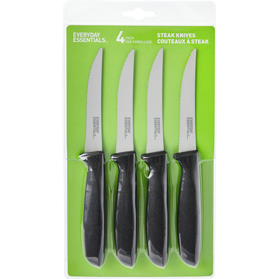 Everyday Essentials Steak Knives 4 Pack 1 ea, $5.79/1ea